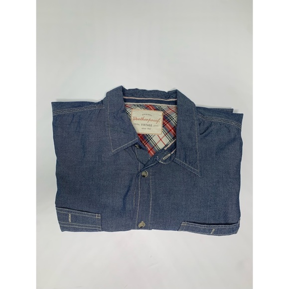 Weatherproof Vintage Denim Button Down Shirt - XL - Picture 4 of 5